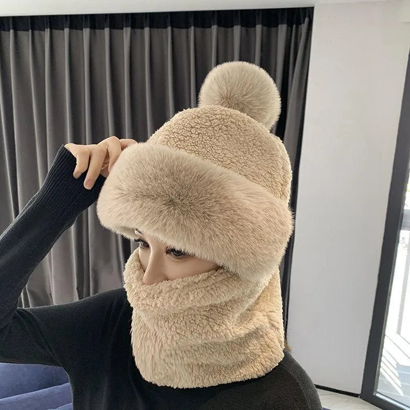 Cozy Women's Winter Beanie with Scarf
