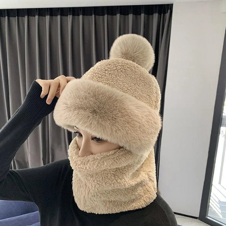 Cozy Women's Winter Beanie with Scarf