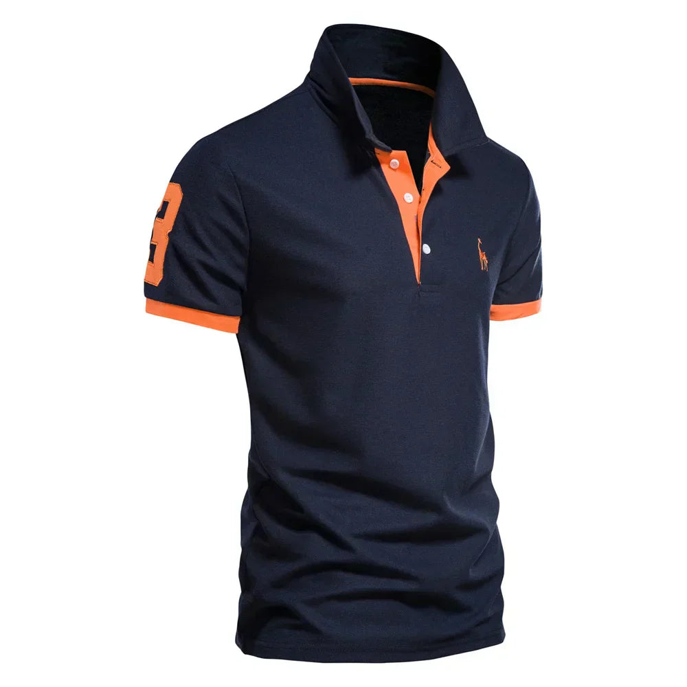 Cotton Blend Polo Shirt