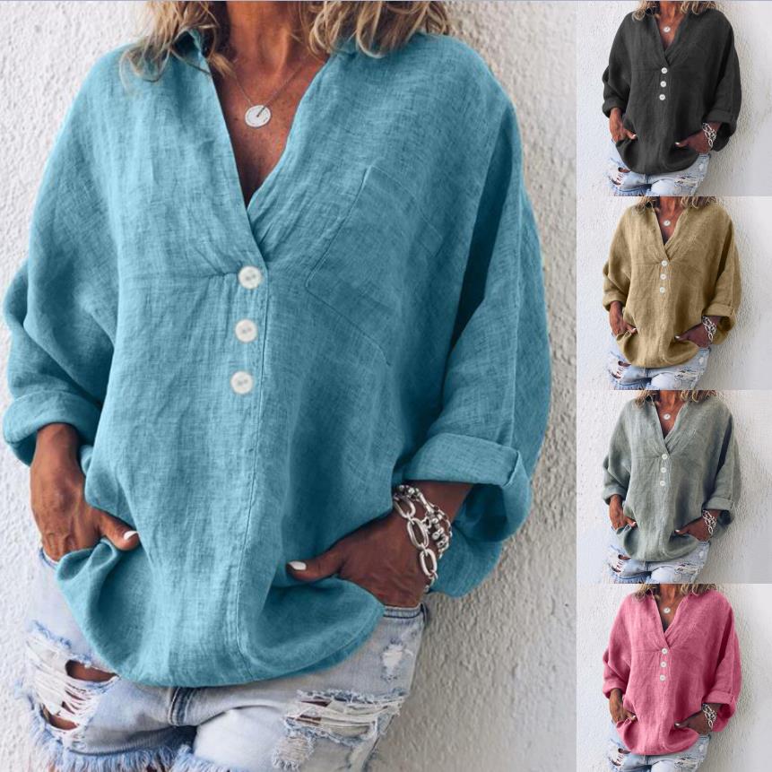 Amy | Chic V-Neck Blouse for Effortless Style