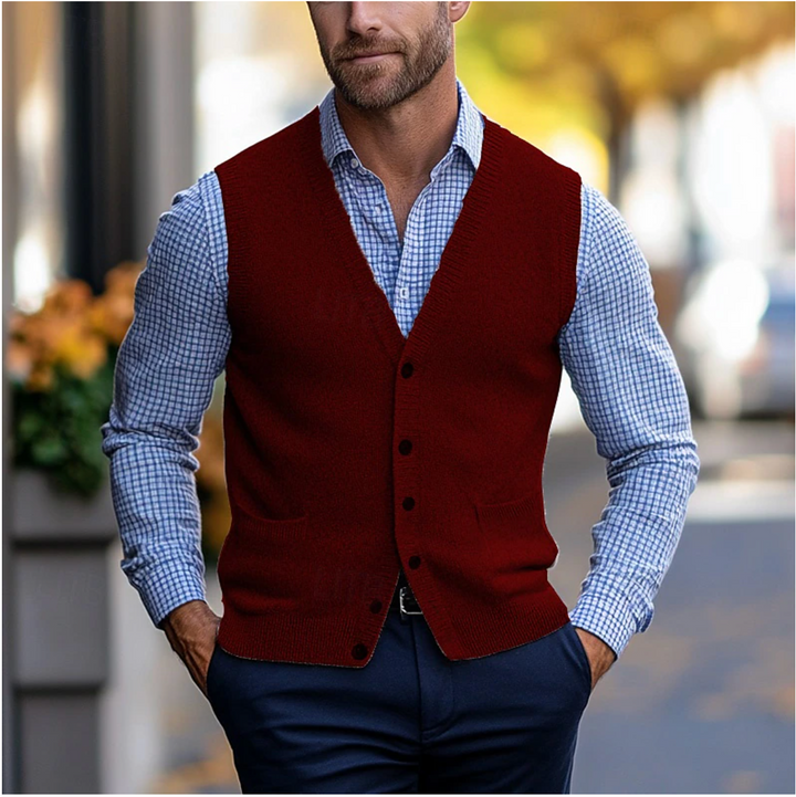 Frederik | Sleeveless Cardigan Sweater
