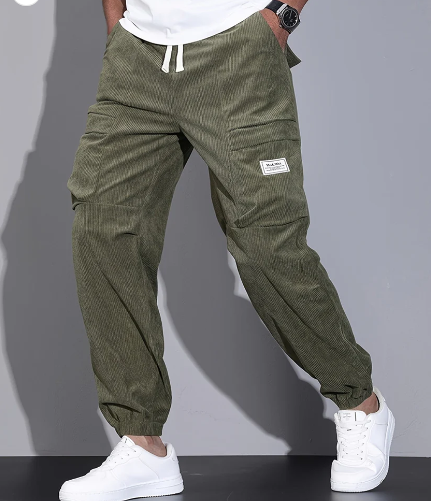 Oliver | Men's Stylish Corduroy Pants with Pockets