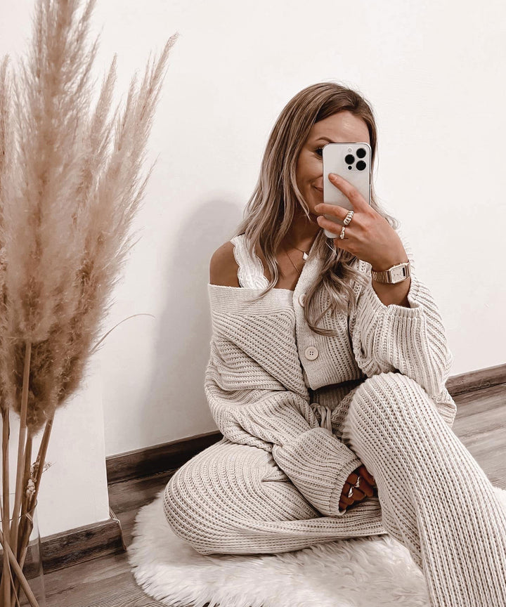 Gia | Elegant Beige Outfit Set