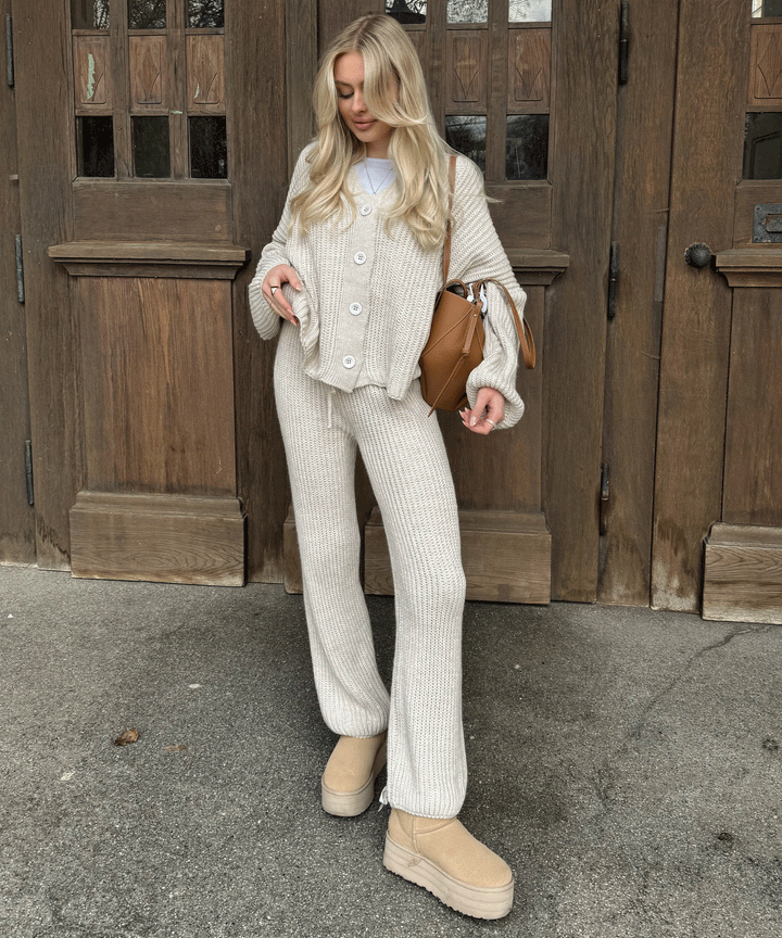 Gia | Elegant Beige Outfit Set