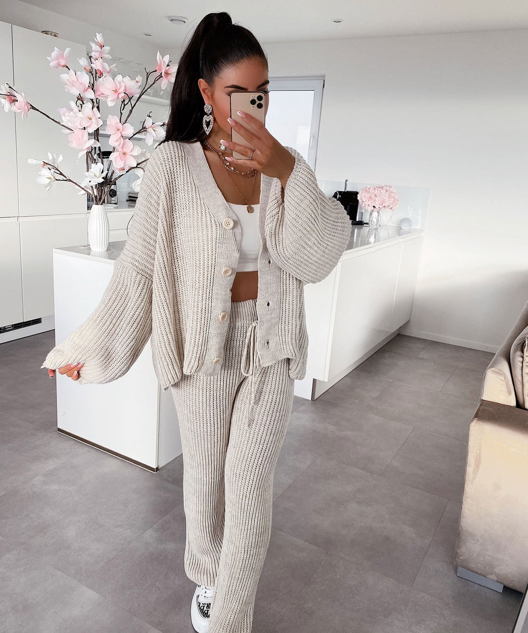Gia | Elegant Beige Outfit Set
