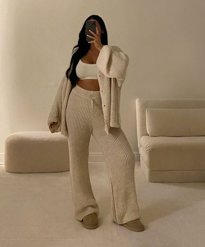 Gia | Elegant Beige Outfit Set