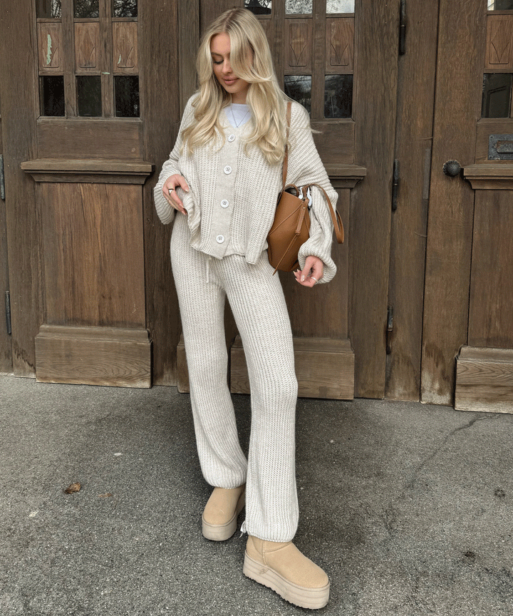 Gia | Elegant Beige Outfit Set