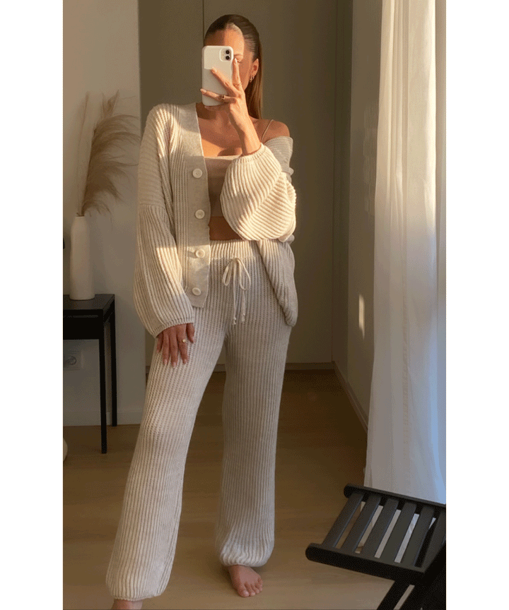 Gia | Elegant Beige Outfit Set