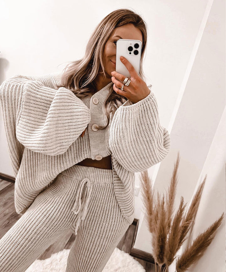 Gia | Elegant Beige Outfit Set
