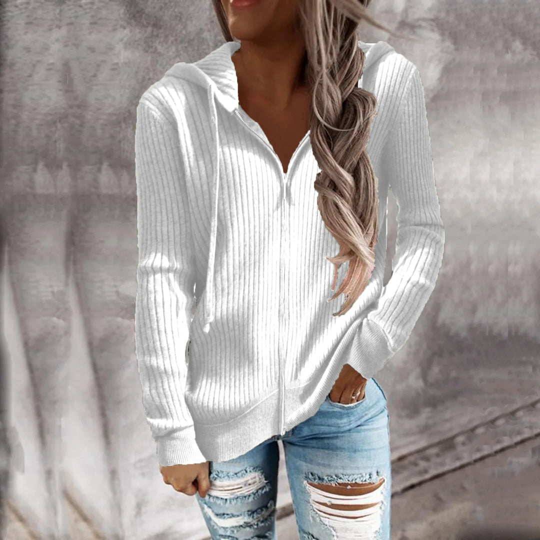 Nora | Women's Zippered Winter Hoodie Sweatshirt