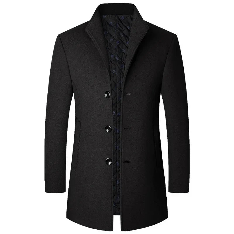 Charles | Men's Quilted Single-Breasted Coat