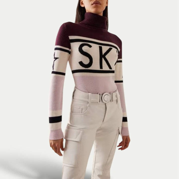 Stella | Sleek Women's Skiing Turtleneck for Winter