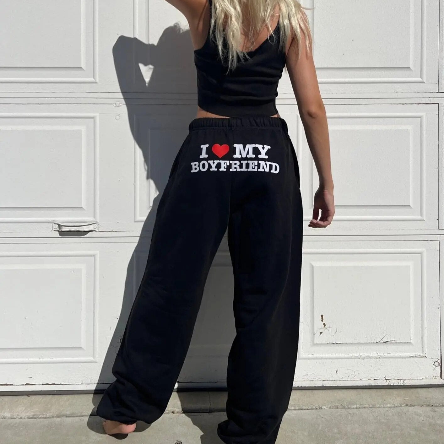 Women's Printed Joggers with High Waist