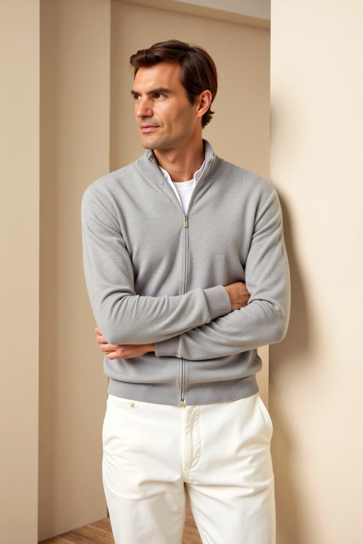 Frederick | Men's Slim-Fit Elegant Cardigan Sweater
