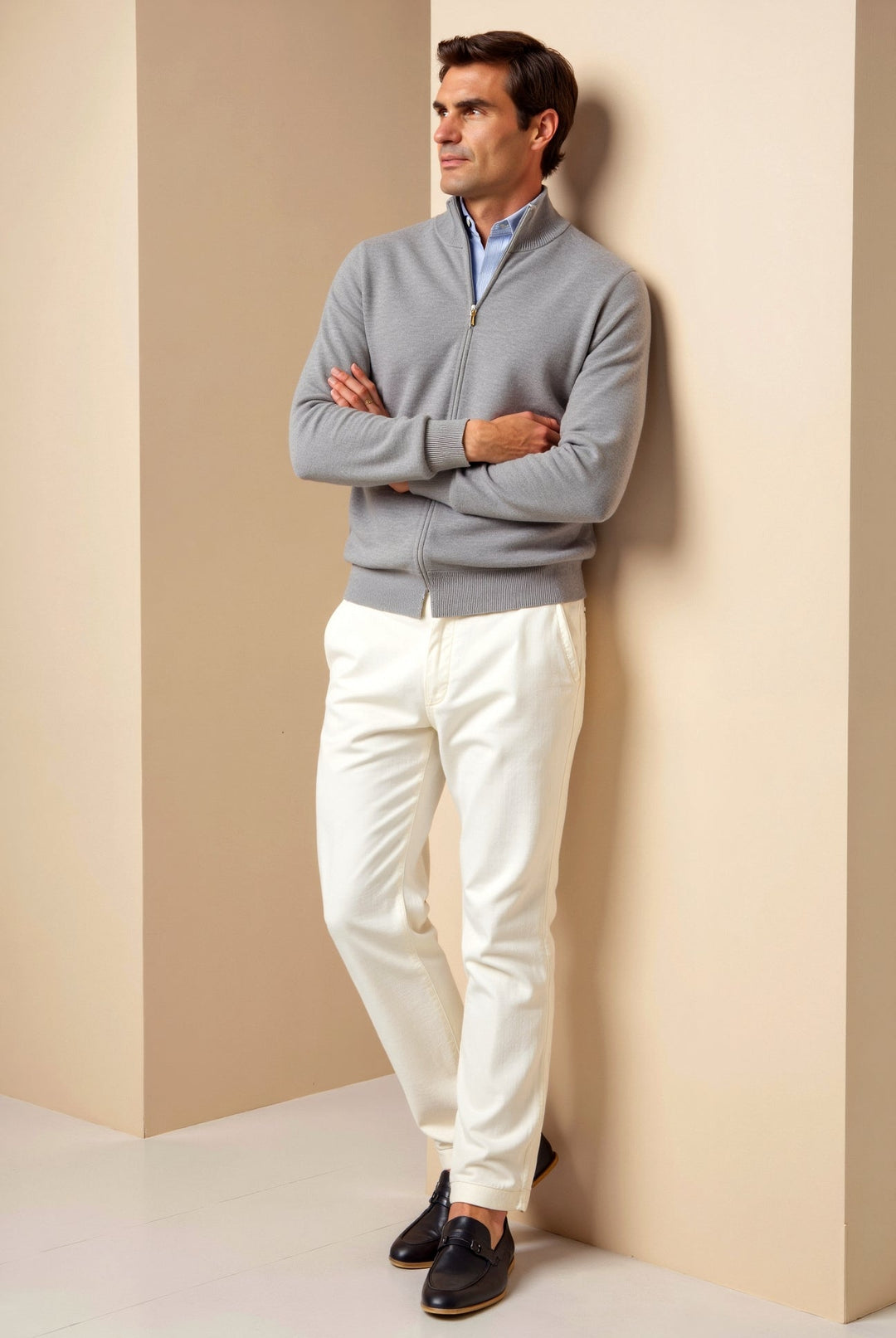 Frederick | Men's Slim-Fit Elegant Cardigan Sweater