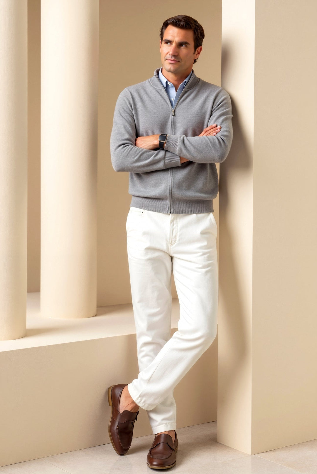Frederick | Men's Slim-Fit Elegant Cardigan Sweater