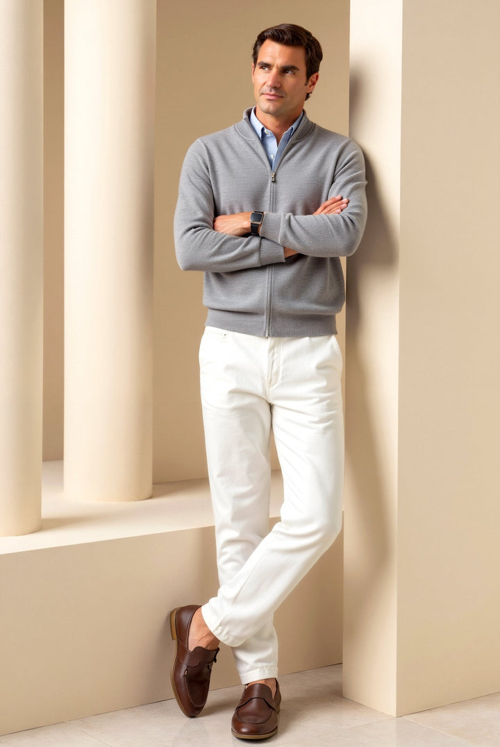 Frederick | Men's Slim-Fit Elegant Cardigan Sweater