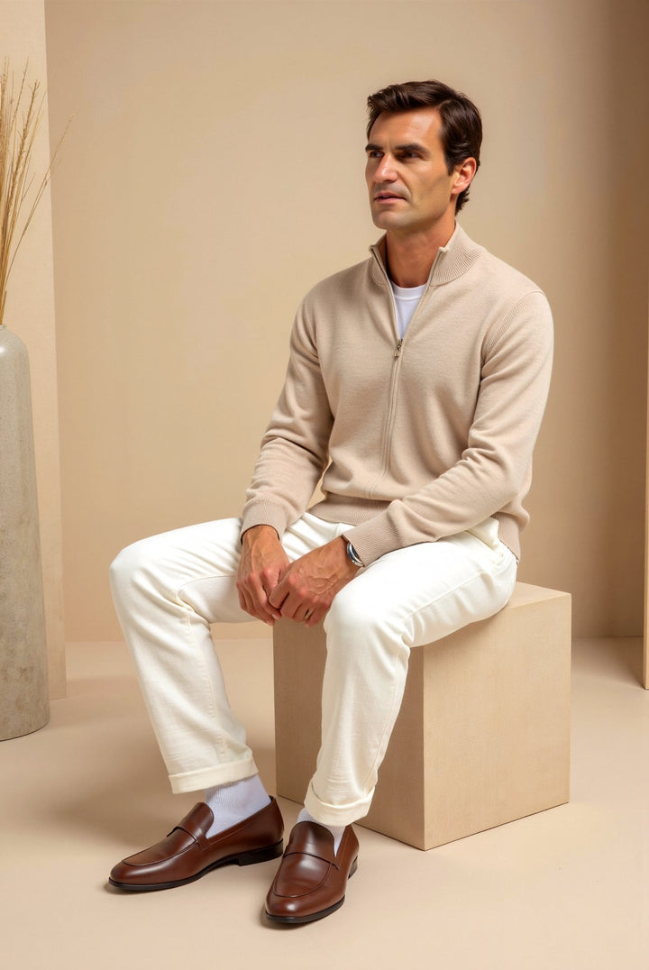 Frederick | Men's Slim-Fit Elegant Cardigan Sweater