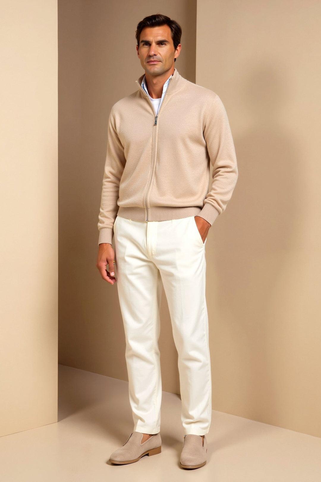 Frederick | Men's Slim-Fit Elegant Cardigan Sweater