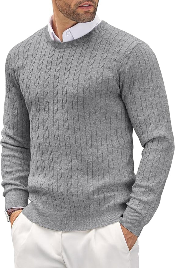 Arthur | Men's Slim Fit Fine Knit Crew Neck Sweater