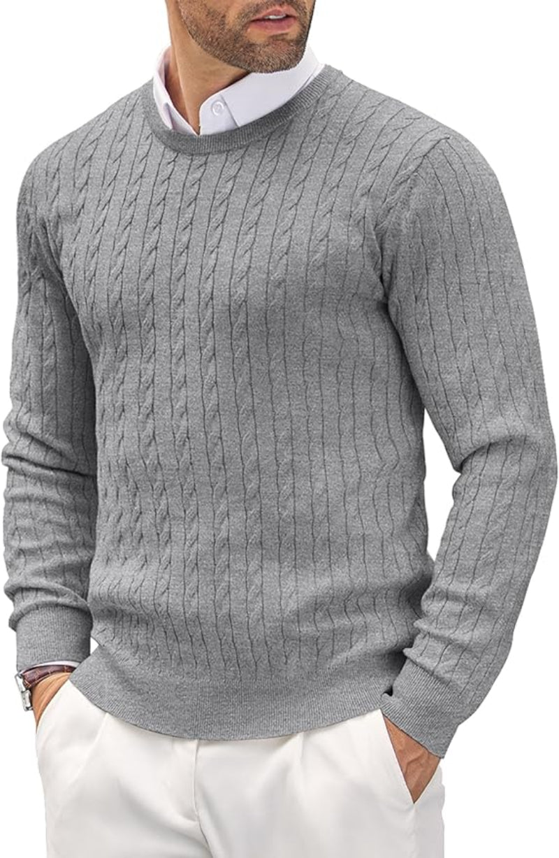Arthur | Men's Slim Fit Fine Knit Crew Neck Sweater