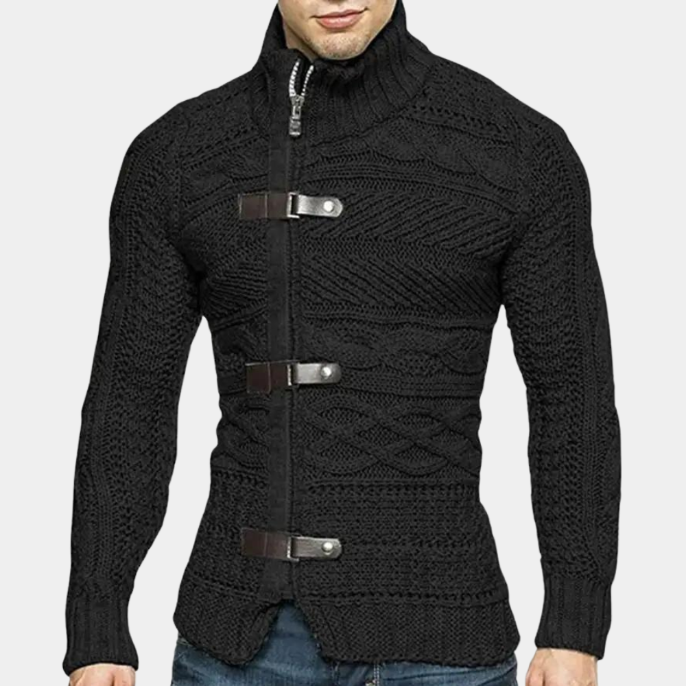 Andrew | Men's Elegant Zipper Cardigan Sweater