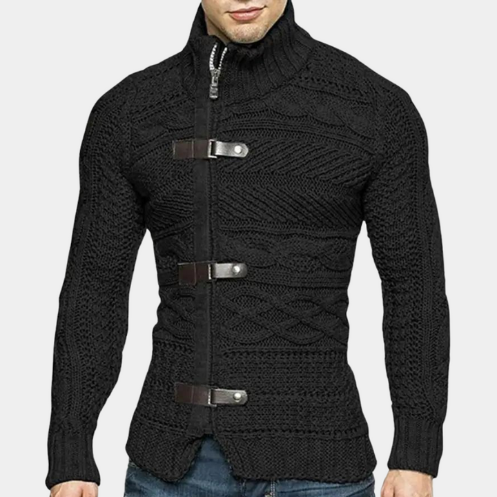 Andrew | Men's Elegant Zipper Cardigan Sweater