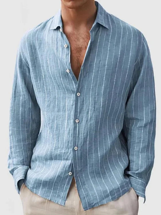 Ethan | Long sleeve henley t-shirt