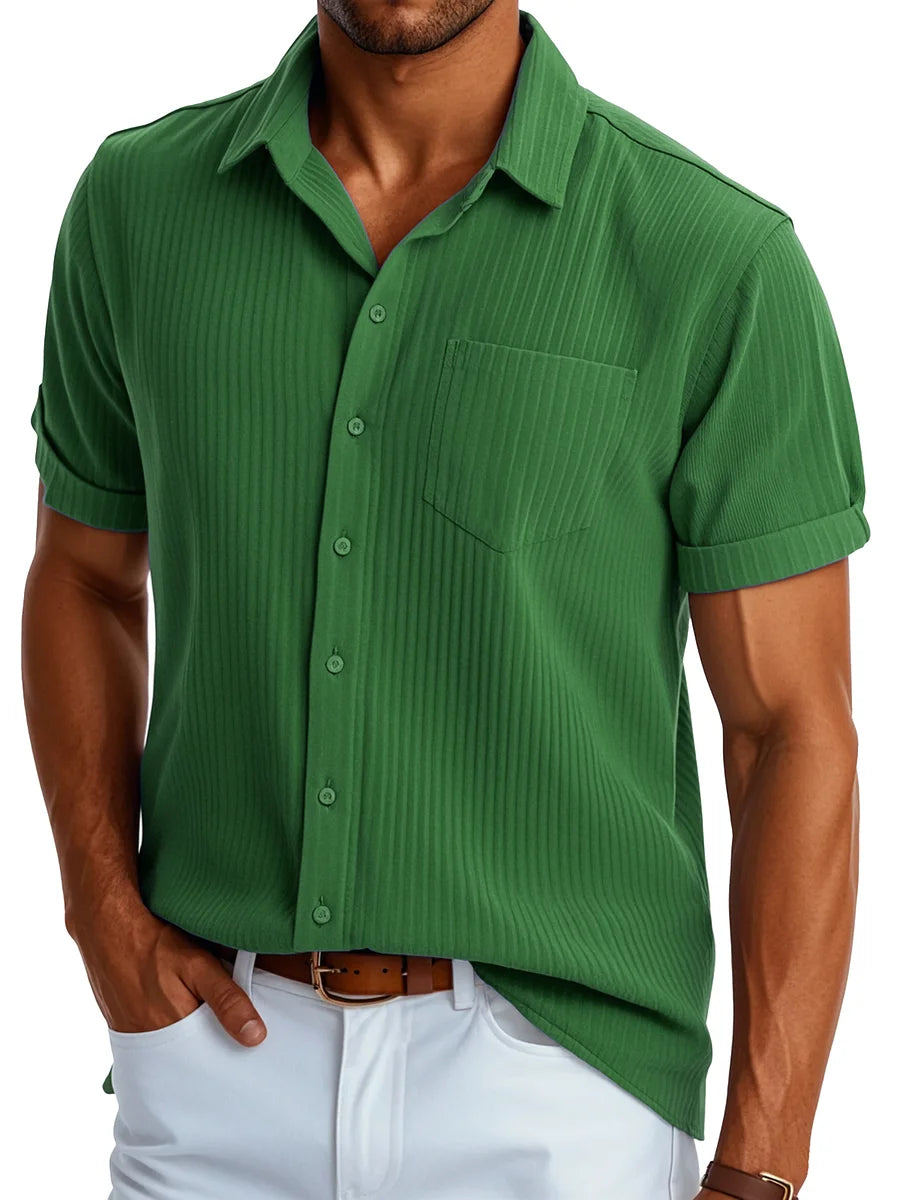 Breathable Shortsleeve Spring Summer Shirt for Men