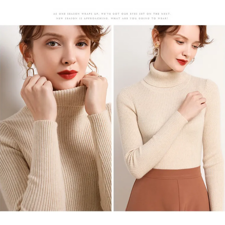 Faye | Winter-Ready Cashmere Turtleneck Sweater
