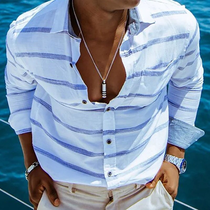 Henry – Striped Cotton Shirt