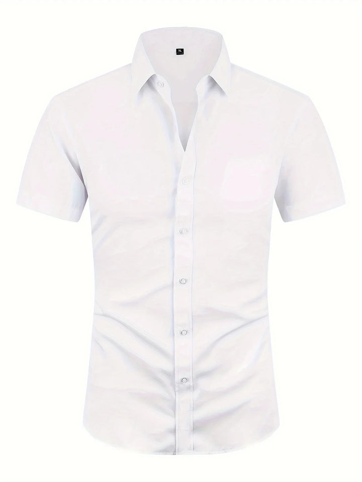 Oliver | Plain Short-Sleeve Summer Shirt