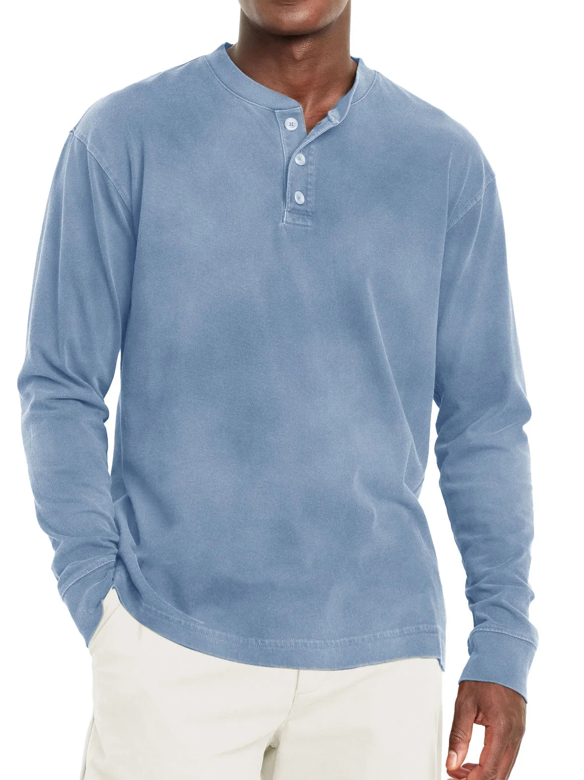 Classic Fit Shortsleeve Henley T Shirt for Men