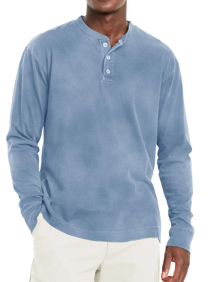 Classic Fit Shortsleeve Henley T Shirt for Men