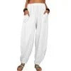 Women's Casual Loose Linen Cotton Summer Pants