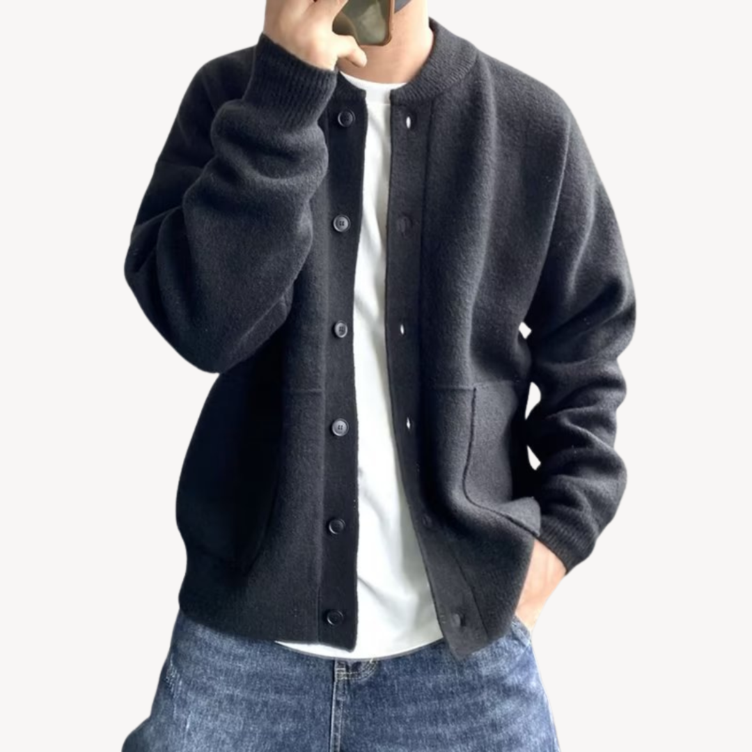 Anthony | Men's Button-Up Wool Cardigan