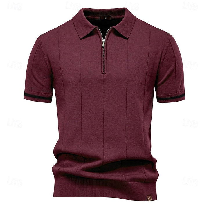 Dave | Premium Summer Polo with Zipper