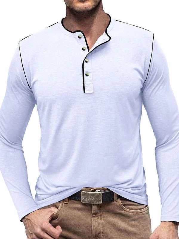 Noah | Long sleeve henley t-shirt