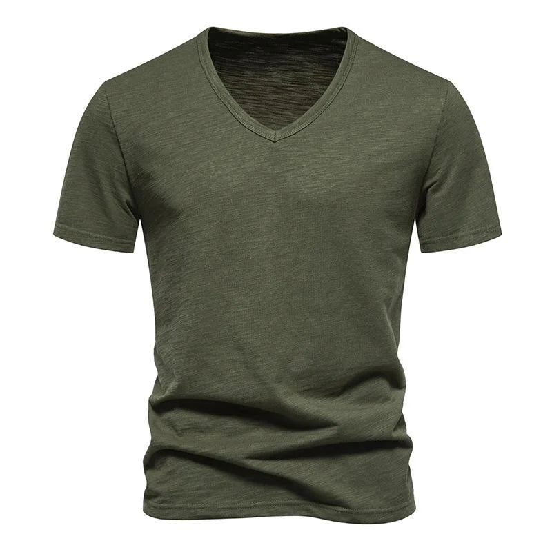 Jake - Casual Bamboo V-Neck T-Shirt for Men