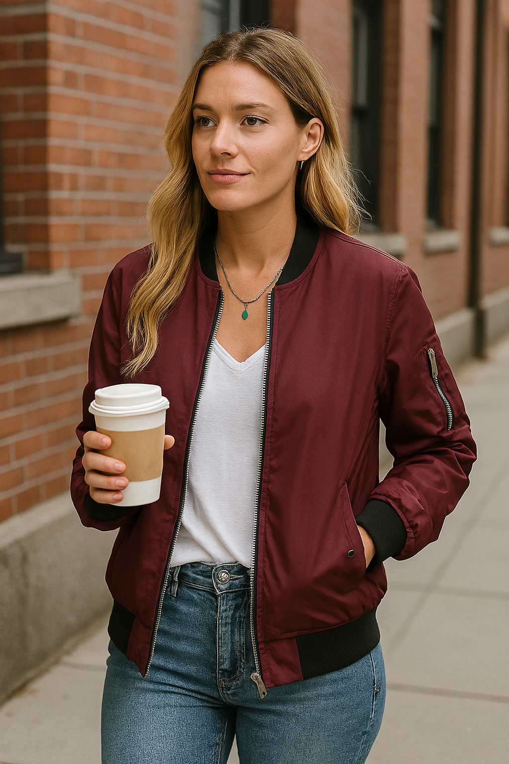 Chic Women's Bomber Jacket for Trendy Style