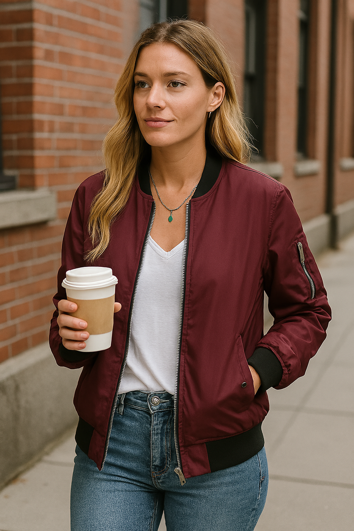 Chic Women's Bomber Jacket for Trendy Style