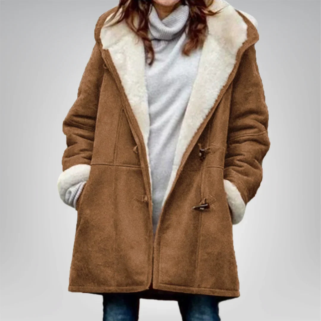 Aria | Women's Fleece Jacket with Hood and Pockets