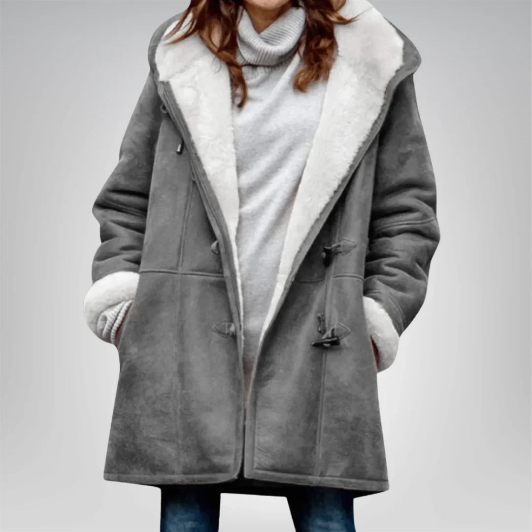 Aria | Women's Fleece Jacket with Hood and Pockets