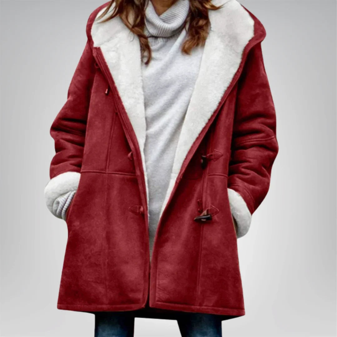 Aria | Women's Fleece Jacket with Hood and Pockets