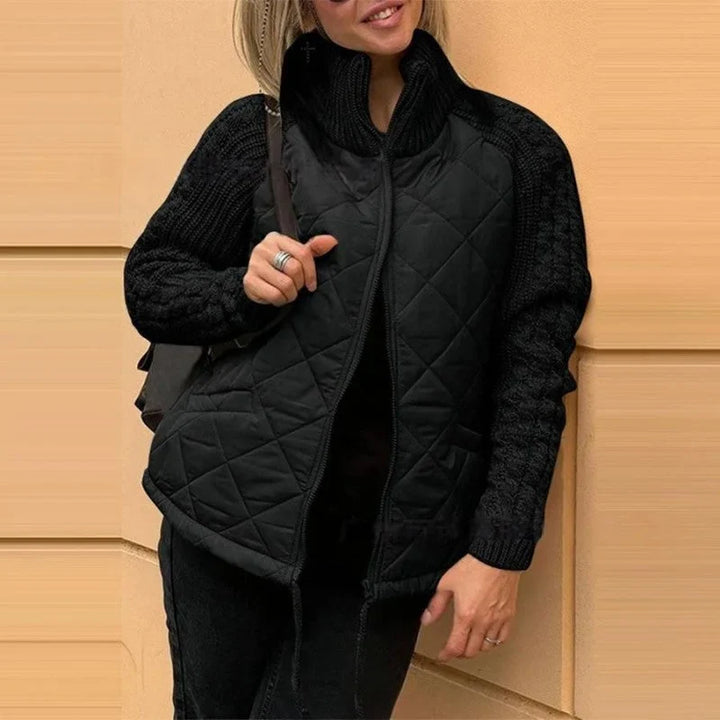 Daisy | Women's Quilted Jacket with Knit Sleeves