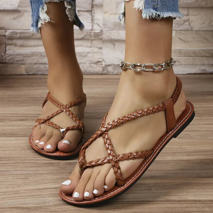 Bonnie | Chic Braided Strap Summer Sandals