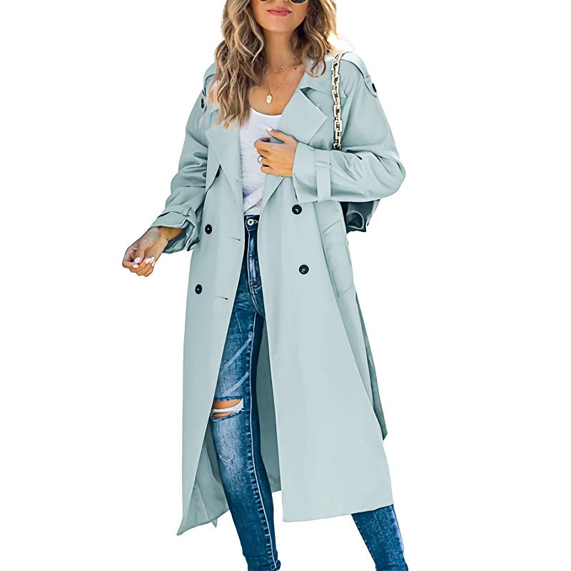 Tess | Women's Long Trenchcoat for Autumn