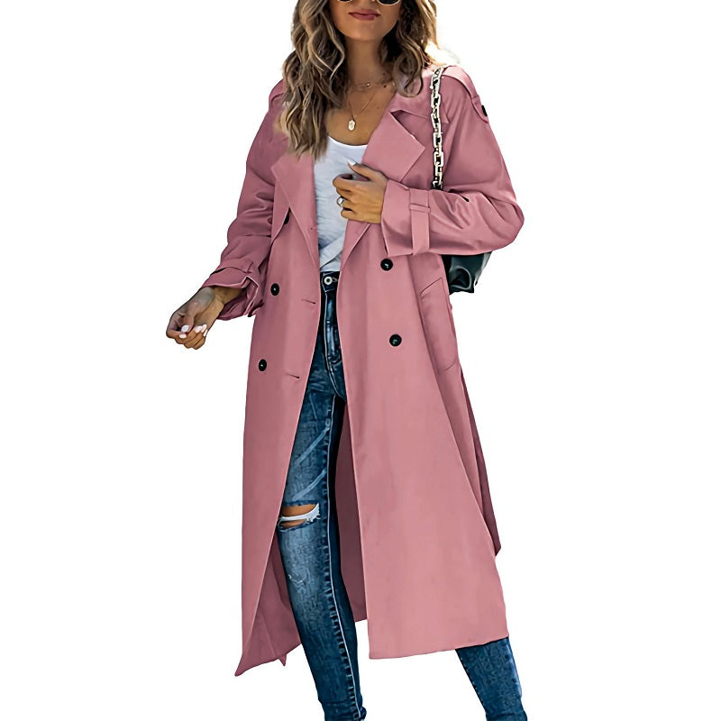 Tess | Women's Long Trenchcoat for Autumn