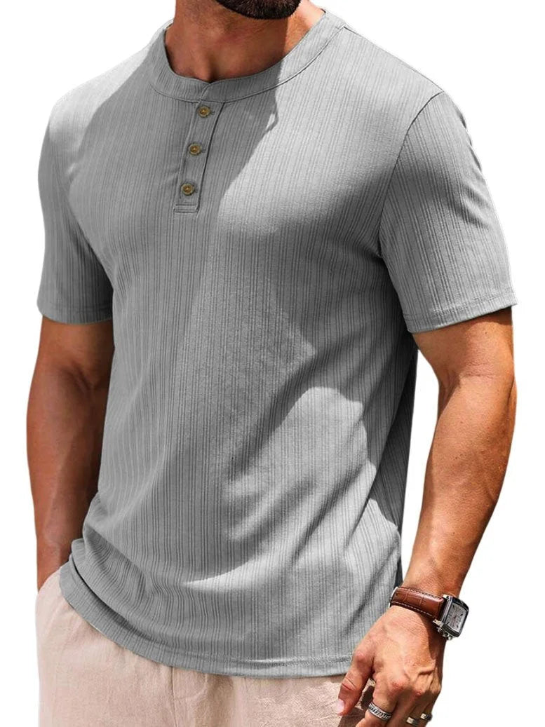 Button Up Casual T Shirt Style for Men