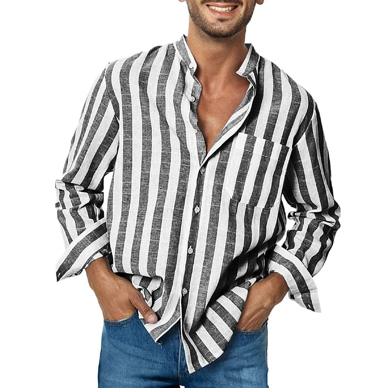 John – Striped Cotton Shirt